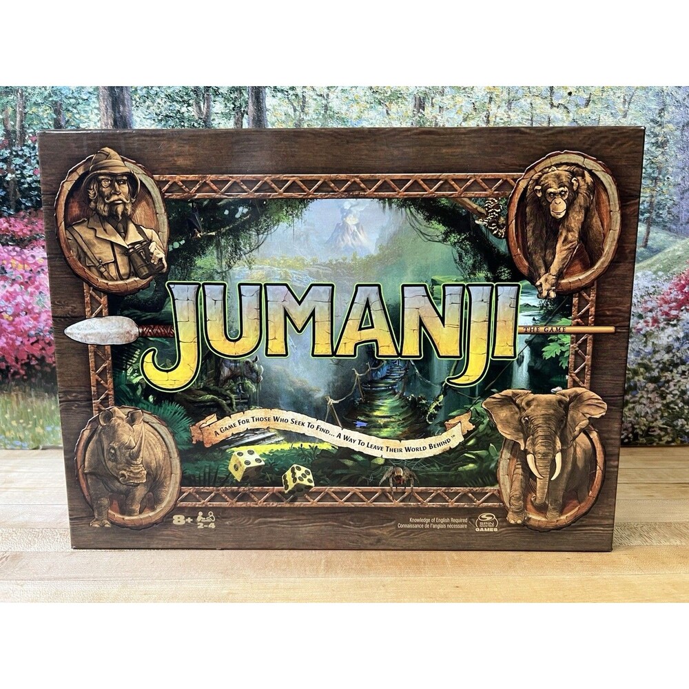 Jumanji The Game Classic Adventure Board Game Spin Master Games 2022 Complete